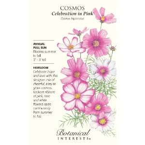  Botanical Interests 7021 Cosmos Celebration in Pink Large 