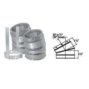  Chimney 70726 7 in. Duratech Stainless Elbow Kit  30 Deg 