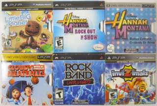   GAMES MOVIES LOT inviZimals Rock Band Little BIG Planet Hannah Montana