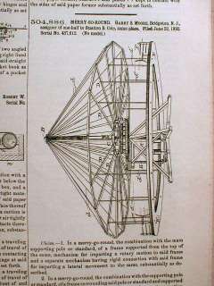 1893 volume PATENT GAZETTE newspapers INVENTION Adding Machine + Merry 