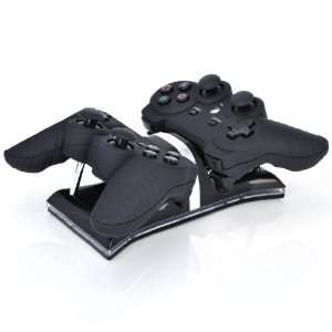  ATC Black Wireless Controller for Playstation 3 PS3 x2 