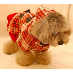  Red Plaid Pet Dress XL Size (XLARGE) for Pets and Dogs 12 