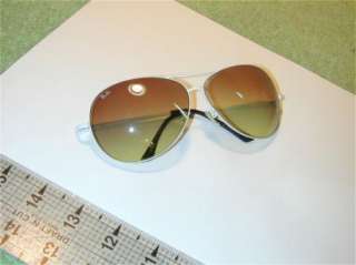 Ray Ban Sunglasses White metal made in ITaly Aviators Model 3025 