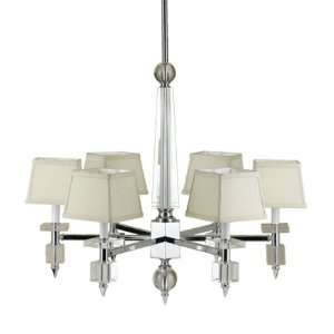 Candice Olson Cluny 6 x 40 Watt Light Chandelier, Chrome with Strong 