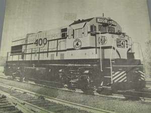 Maine Central Photo/Spec Sheet of the U 18B 400 Train  