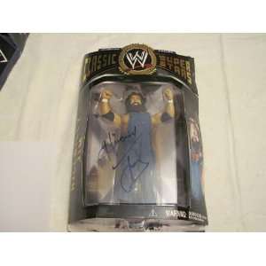   AUTO SIGNED WWE CLASSIC COLLECTOR SERIES HILLBILLY JIM ACTION FIGURE