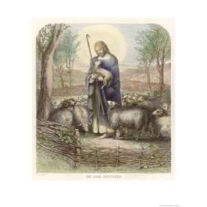  Jesus Depicted as the Good Shepherd Giclee Poster Print by 