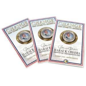 Barack Obama Commemorative Coins   Set of Three