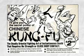 Learn Kung Fu Secret T Shirt 1970s Vintage Style ART  