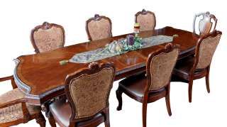 Piece Old World Dining Table and Chair Set  