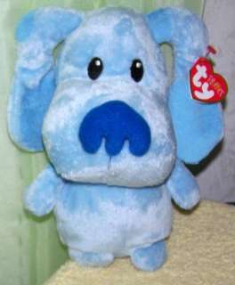 Ty Pluffies Blues Clues *Blue* Dog NWT  