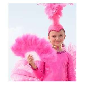  pink flamingo feather fan: Toys & Games