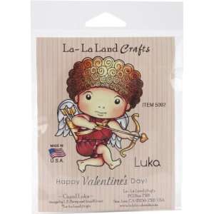  La La Land Cling Mount Rubber Stamp, Cupid Luka 
