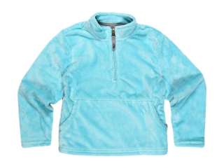   Face Girls Blue Mossbud Quarter Zip Fleece Jacket 4/5 7/8 16/18  