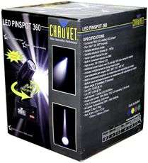 CHAUVET LED PINSPOT 360 ROTATING DMX PINSPOT LIGHTS (4) LED PINSPOT 