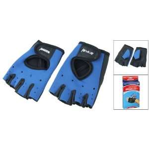   Half Finger Support Fitness Training Gloves Blu