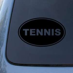 TENNIS EURO OVAL   Racquet Sports   Vinyl Car Decal Sticker #1751 