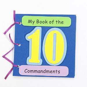  My Book of The 10 Commandments Craft Kit Package of 12 