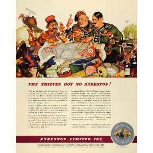   World War II Map Natural Resources   Original Print Ad