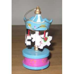  Vintage Blue Merry Go Round Christmas Ornament: Everything 