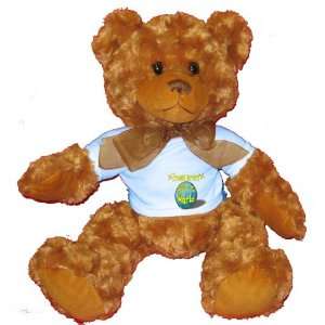  Process servers Rock My World Plush Teddy Bear with BLUE T 