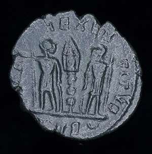 An excellent Ancient Roman bronze coin of the the Emperor Constans 
