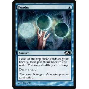  FOIL Ponder   Magic 2012 Core Set   FOIL Common Toys 