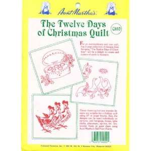 13560 PT The Twelve Days of Christmas Quilt Iron On Transfer by Aunt 