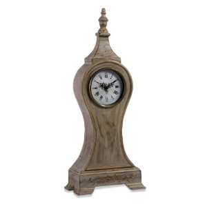  Antique Style Table Top Clock with Roman Numerals: Home & Kitchen