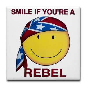   US Rebel Flag Smiley Face Smile If Youre A Rebel: Everything Else