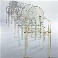 KARTELL LOUIS GHOST 4 sedie nuove chair design Philippe Starck NUOVE 