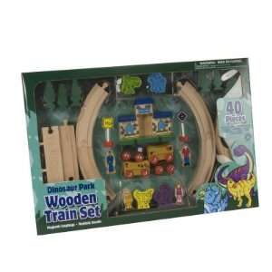  Dino Wooden Train Set Toys & Games