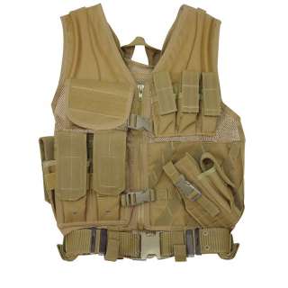   Tactical MSP 06 Entry Assault Vest + Pistol Belt L XXL 20 8112 Coyote