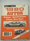 Buyers Guide Reports 1980 Autos Ratings Specifications Prices Book