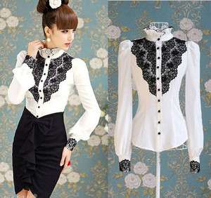BEST SELLING 2012 NEW ARRIVAL FASHION LACE lotus leaf Standing collar 