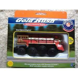  Gold Rush   Lionel Dual Speed Battery Powered Train Engine 