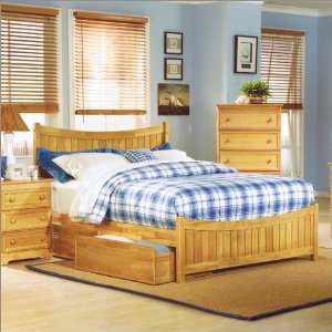  Twin Manhattan with Matching Footboard in Natural Maple by 