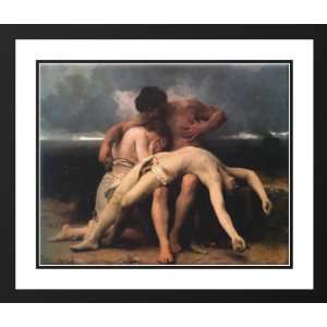 Bouguereau, William Adolphe 23x20 Framed and Double Matted The First 