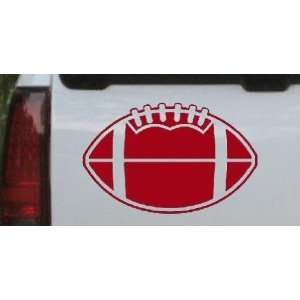 Football Sports Car Window Wall Laptop Decal Sticker    Red 30in X 19 