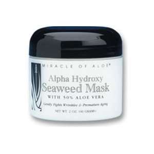 New   Alpha Hydroxy Seaweed Mask, 50% Aloe and Natural AHAs 2 oz jar 
