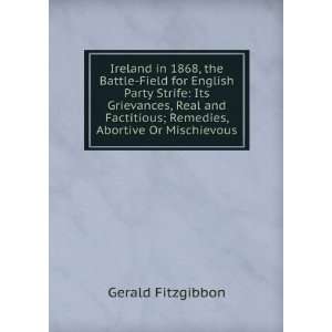   ; Remedies, Abortive Or Mischievous Gerald Fitzgibbon Books