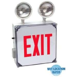  Wet Location Red Emergency Light Exit Sign: Everything 