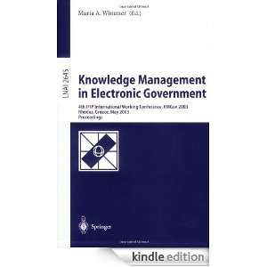 Knowledge Management in Electronic Government 4th IFIP International 