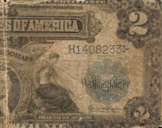 1899 $2 Silver Certificate **Key note*** FR #254 Rare  