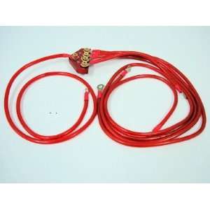  VMS Racing Ground Wire Earthing Kit RED 10MM: Automotive