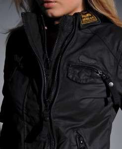 New Womens Superdry Scrambler Wax Jacket AL MP10/2607  