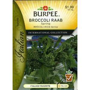  Burpee 69604 Italian   Broccoli Raab Spring Seed Packet 