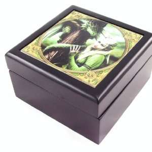  Jewellery box Fairy Dreams dark green. Jewelry