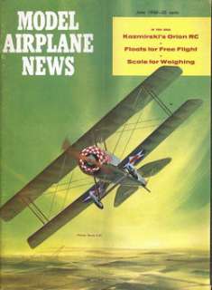   AIRPLANE NEWS JUN 1960 WW1 GERMAN JASTA ALBATROS D.Va BIPLANE FIGHTER