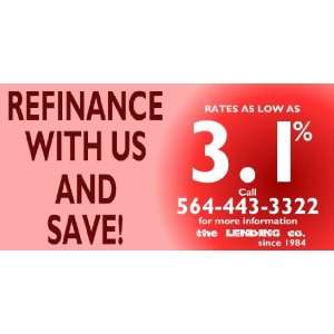    3x6 Vinyl Banner   Mortgage Refinance And Save: Everything Else